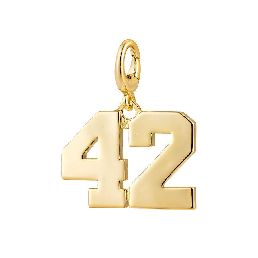 Drip Digits - Gold Number Pendant