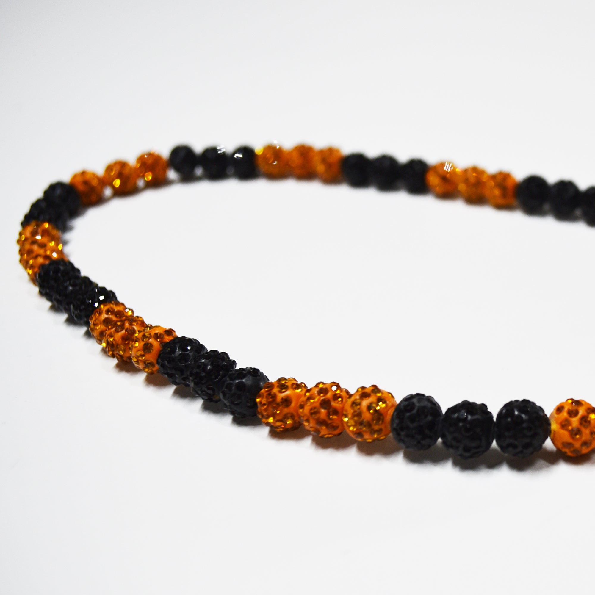 Orange & Black Kids Sports Necklace | Baseball Necklace for Kids