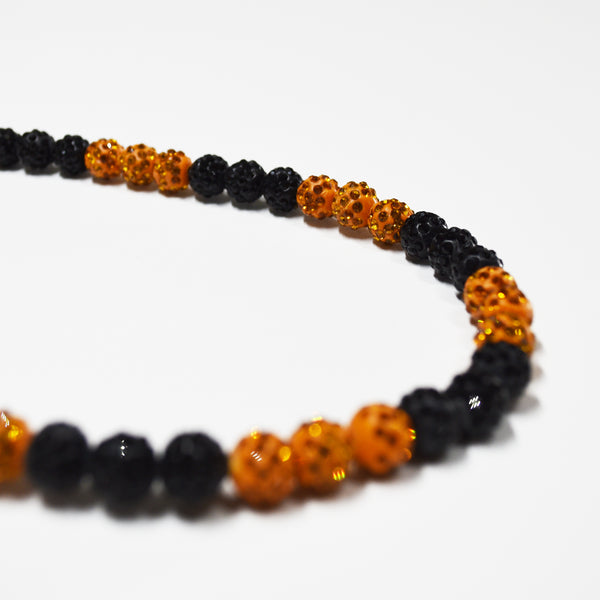 Dynasty Drip – Orange & Black Team Spirit Necklace