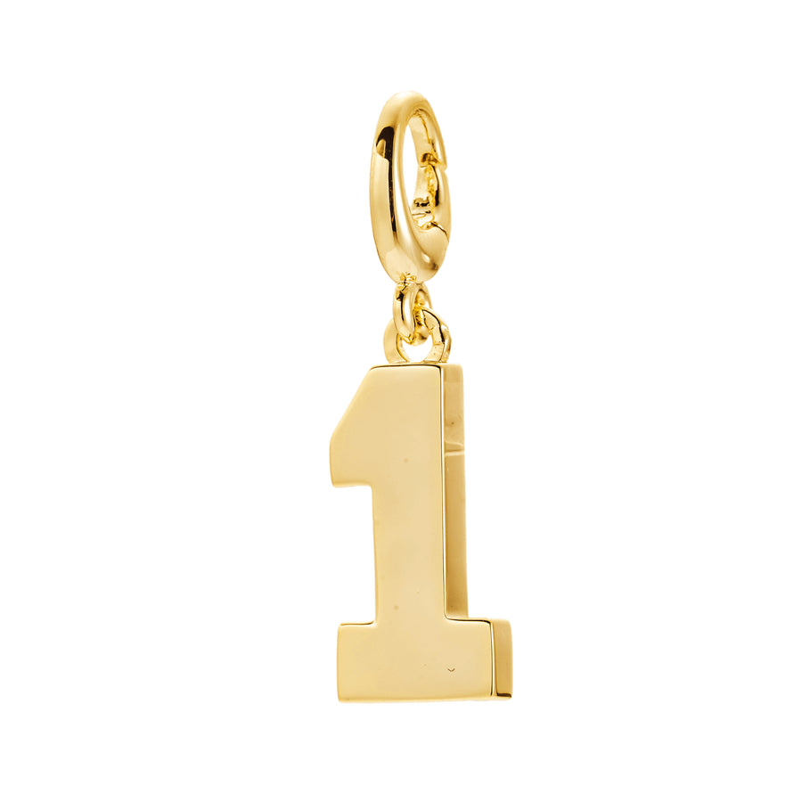 Drip Digits - Gold Number Pendant (Multiple Numbers Available)