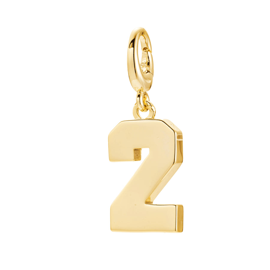 Drip Digits - Gold Number Pendant (Multiple Numbers Available)