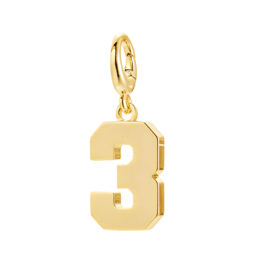 Drip Digits - Gold Number Pendant (Multiple Numbers Available)