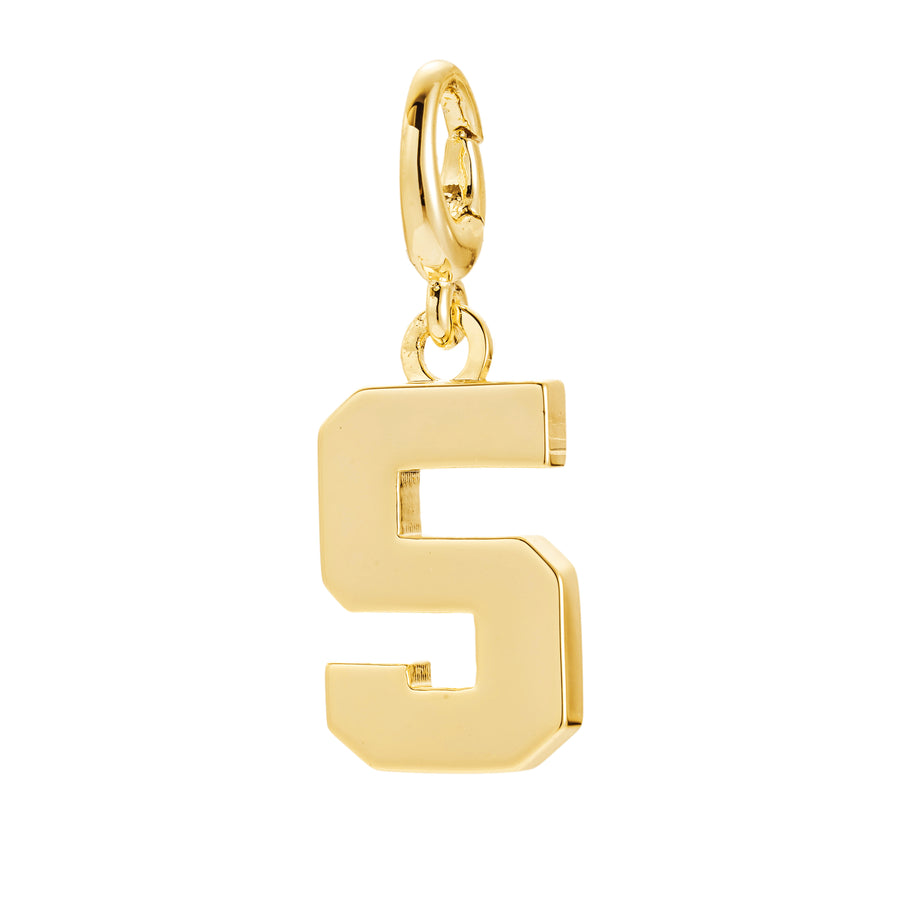Drip Digits - Gold Number Pendant (Multiple Numbers Available)