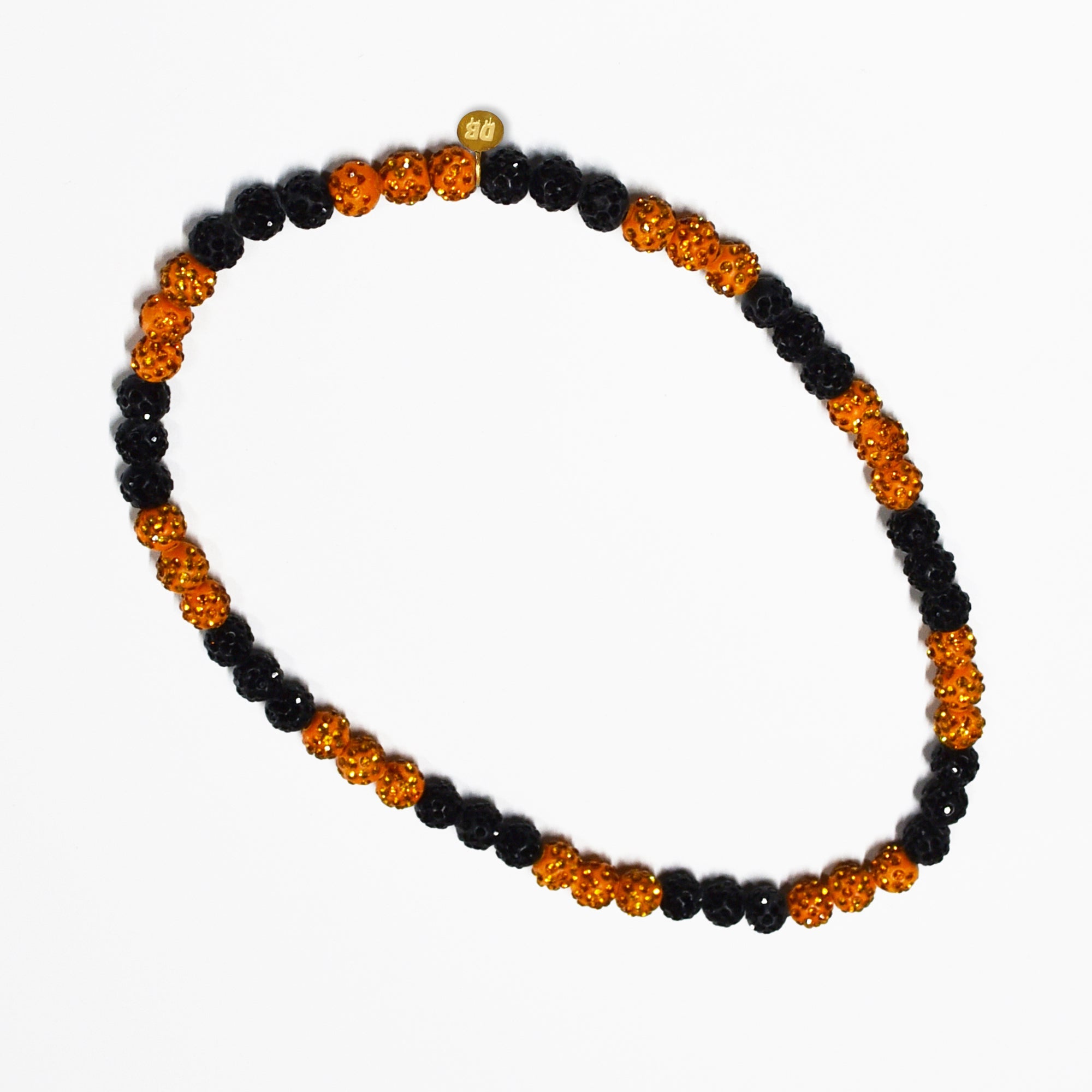 Orange & Black Kids Sports Necklace | Baseball Necklace for Kids