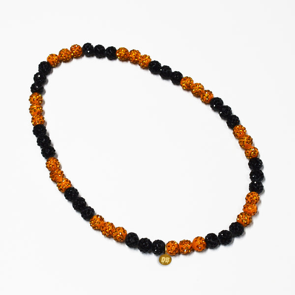 Dynasty Drip – Orange & Black Team Spirit Necklace