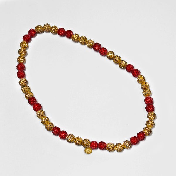 Inferno Drip – Red & Gold Team Spirit Necklace