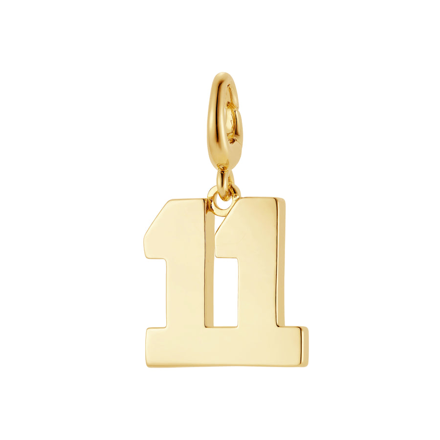 Drip Digits - Gold Number Pendant