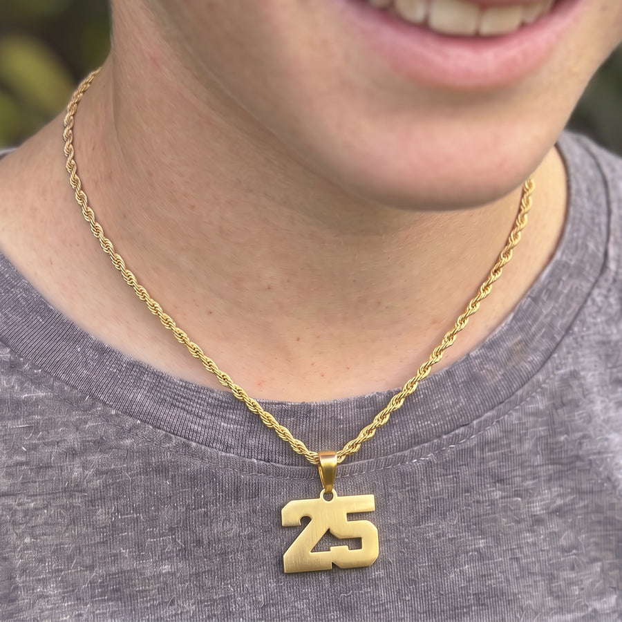 Midas Rope Chain Sports Necklace | Gold