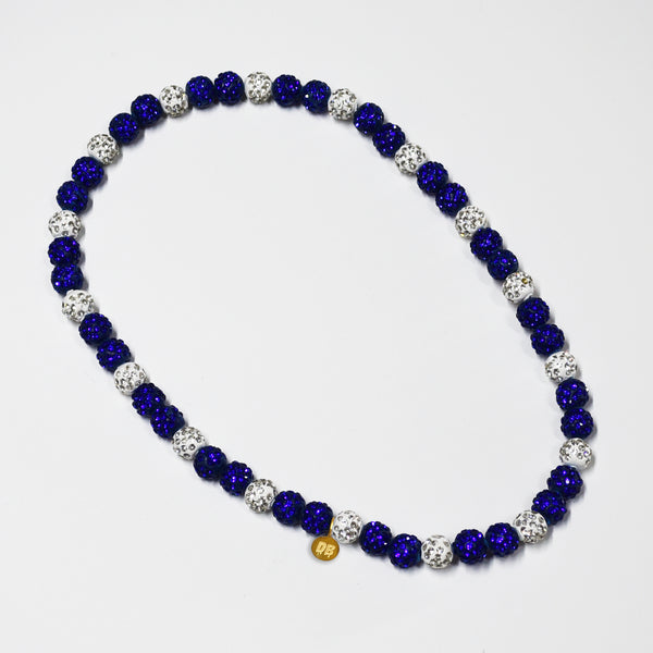 Victory Drip – Blue & White Team Spirit Necklace
